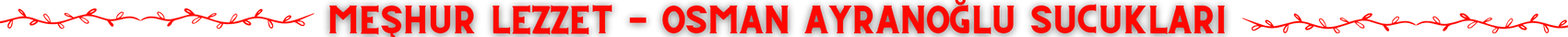 Afyonkarahisar - Osman Ayranoğlu Sucukları 